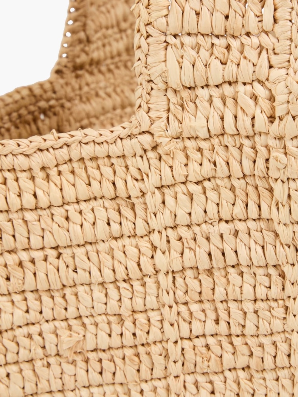 MAJE Woven Straw Mini Tote Bag in Natural - Picture 10 of 11